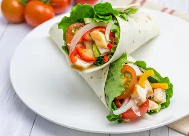 Delicioso e Saudável: Wrap de Frango com Vegetais